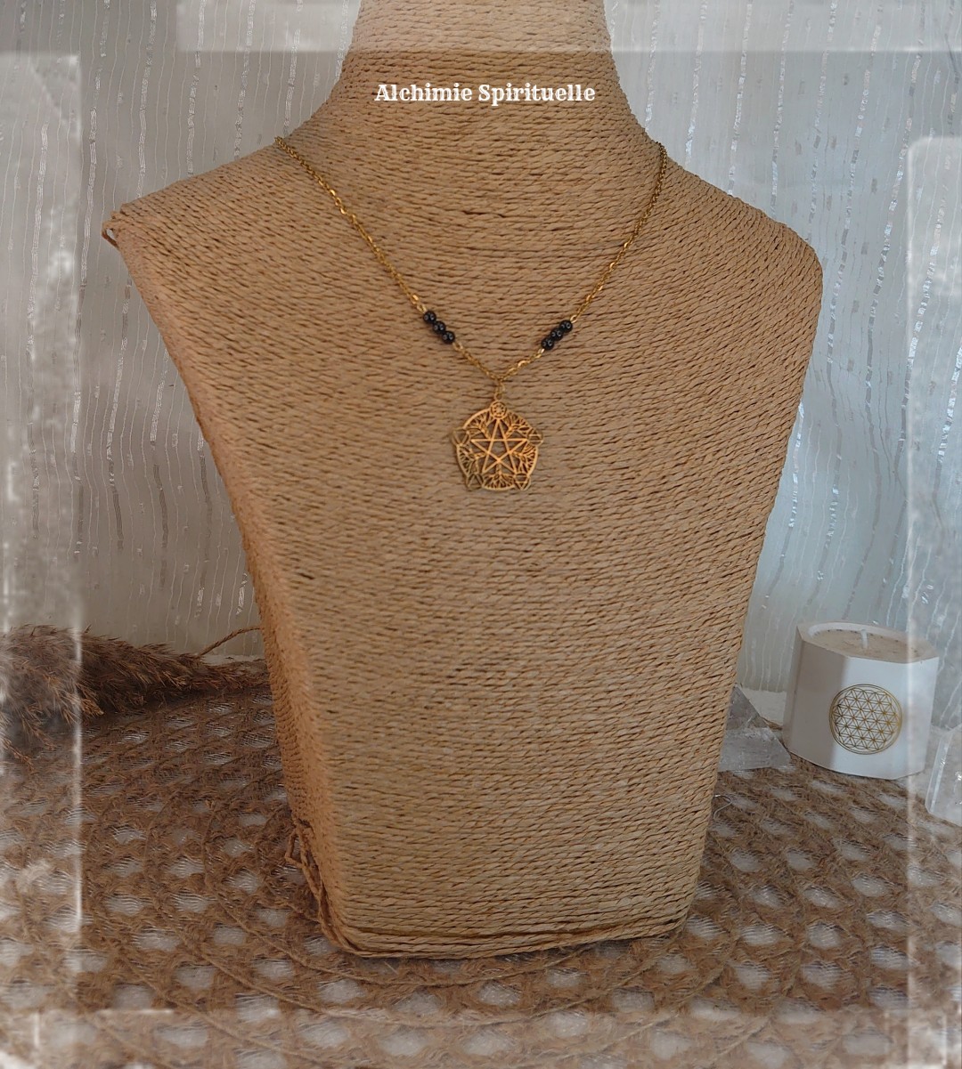 Collier Pentacle et les 5 éléments
