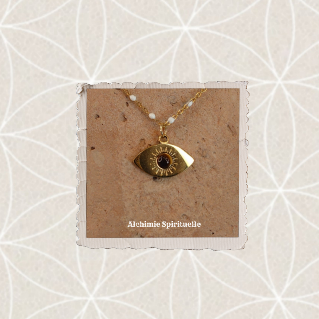 Collier Œil de protection, Œil de tigre