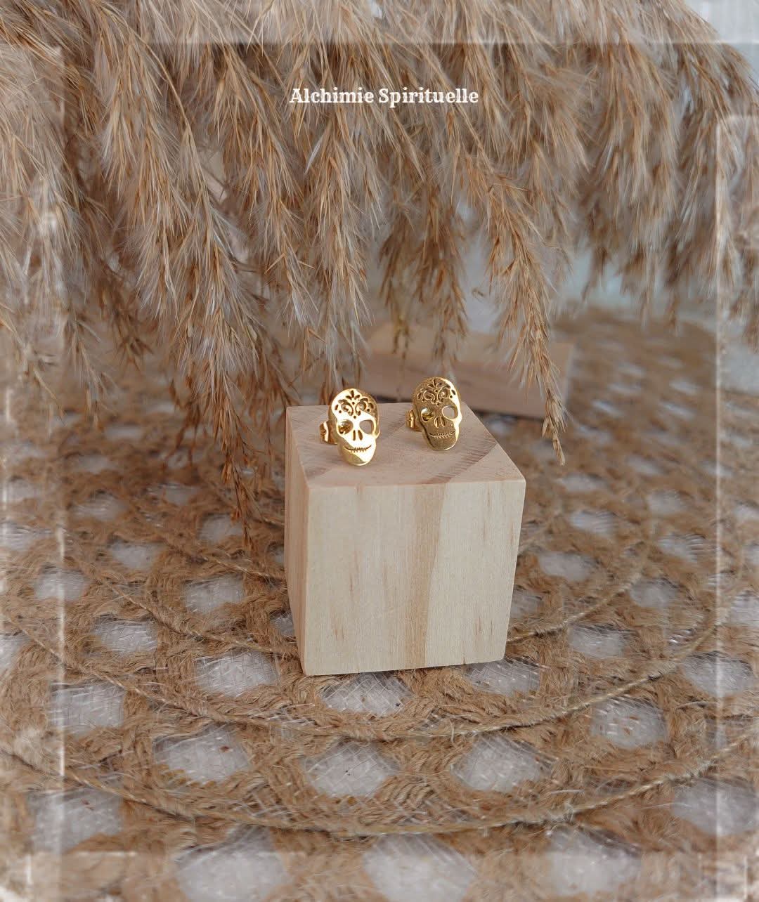 Boucles d'oreilles Tête de mort 