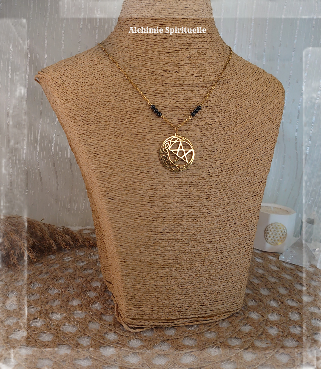 Collier Lune Pentacle