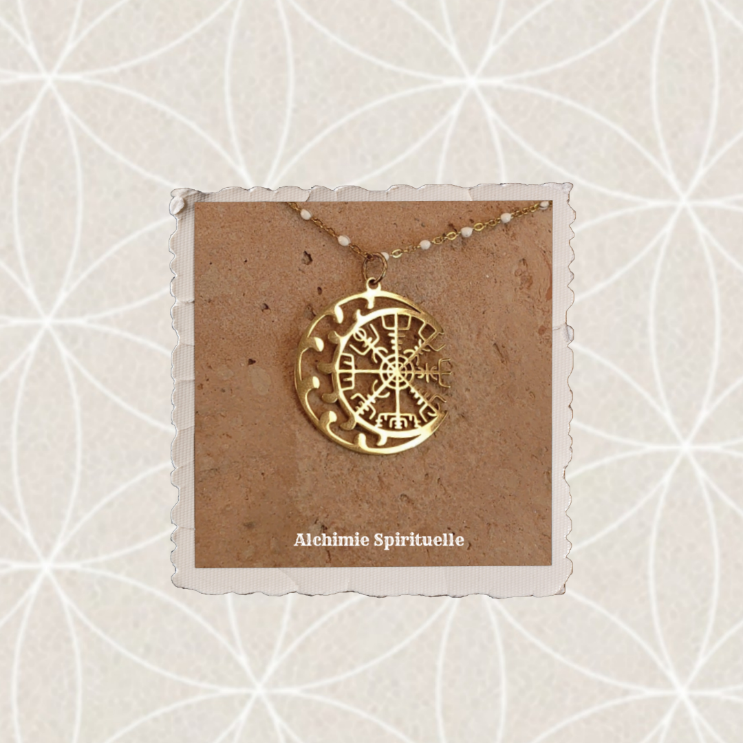 Collier Lune Vegvisir
