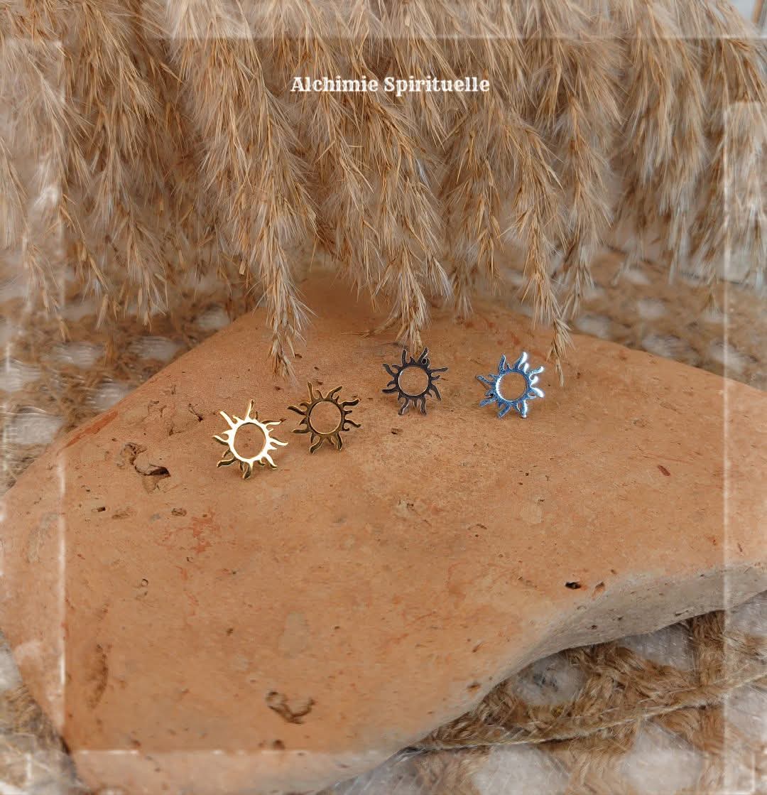 Boucles d'oreilles Soleil
