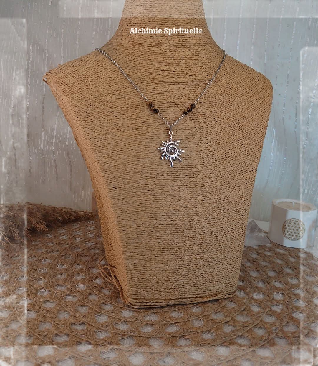 Collier Soleil en Spirale