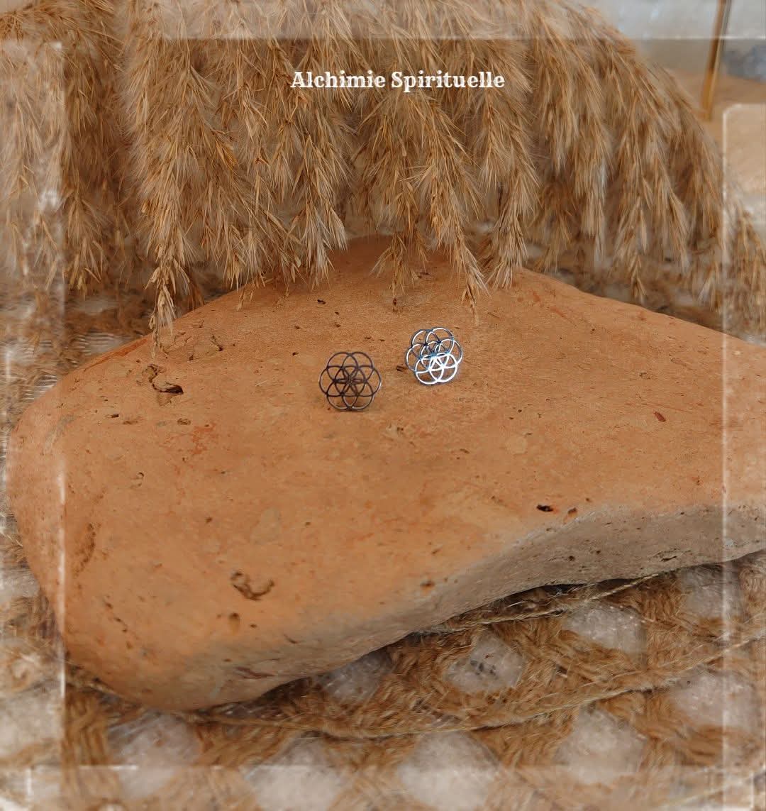 Boucles d'oreilles Graine de vie