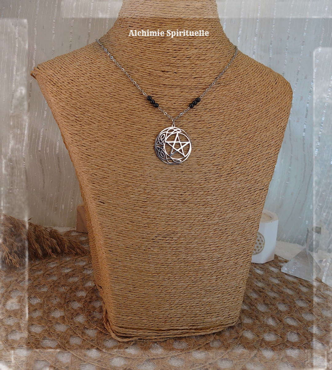 Collier Lune Pentacle