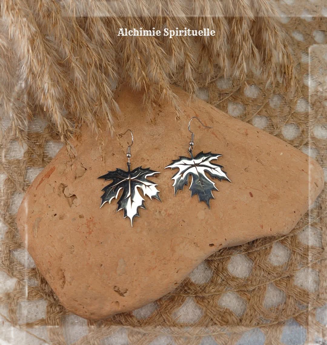 Boucles d'oreille Feuilles 