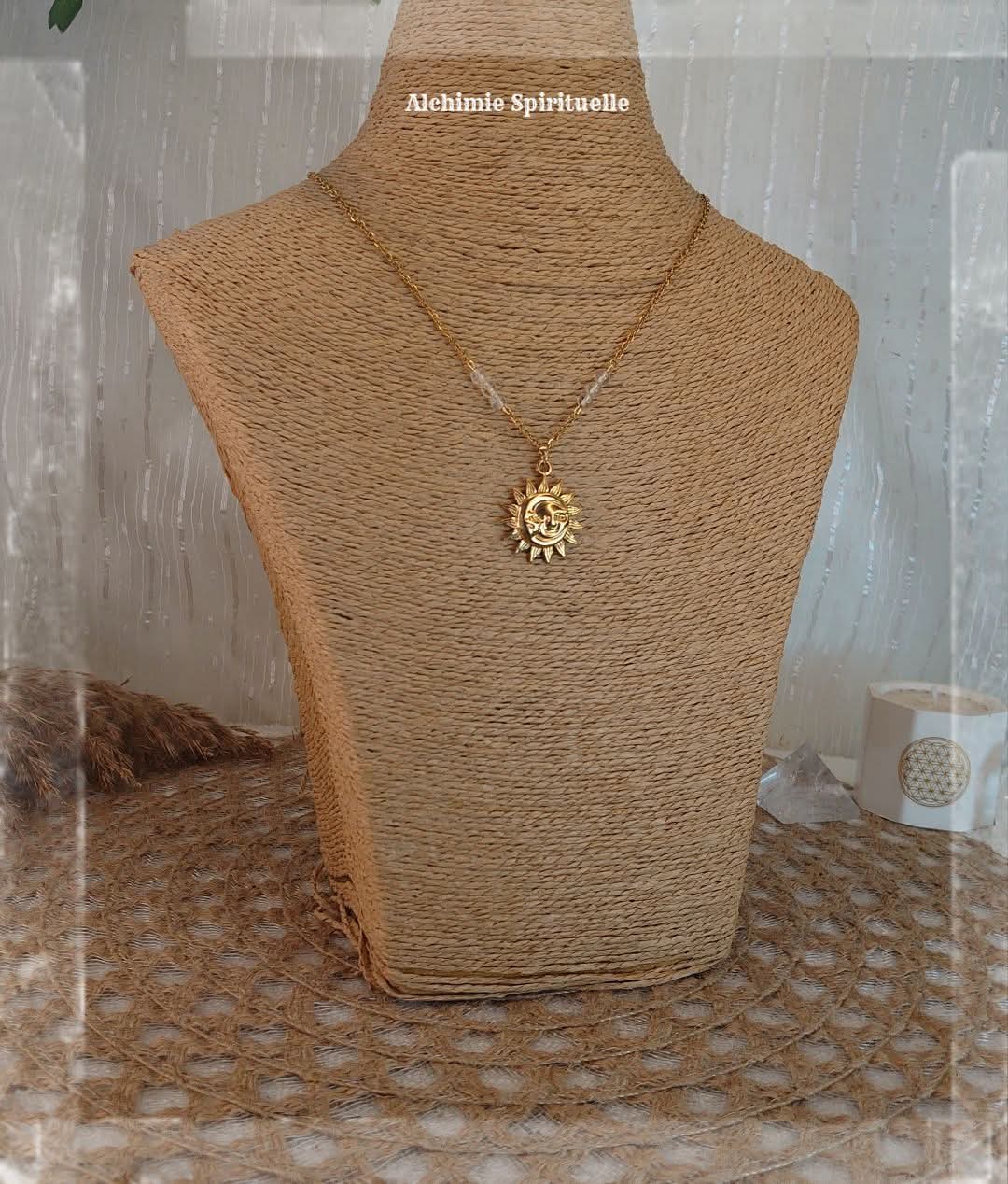 Collier Soleil Lune