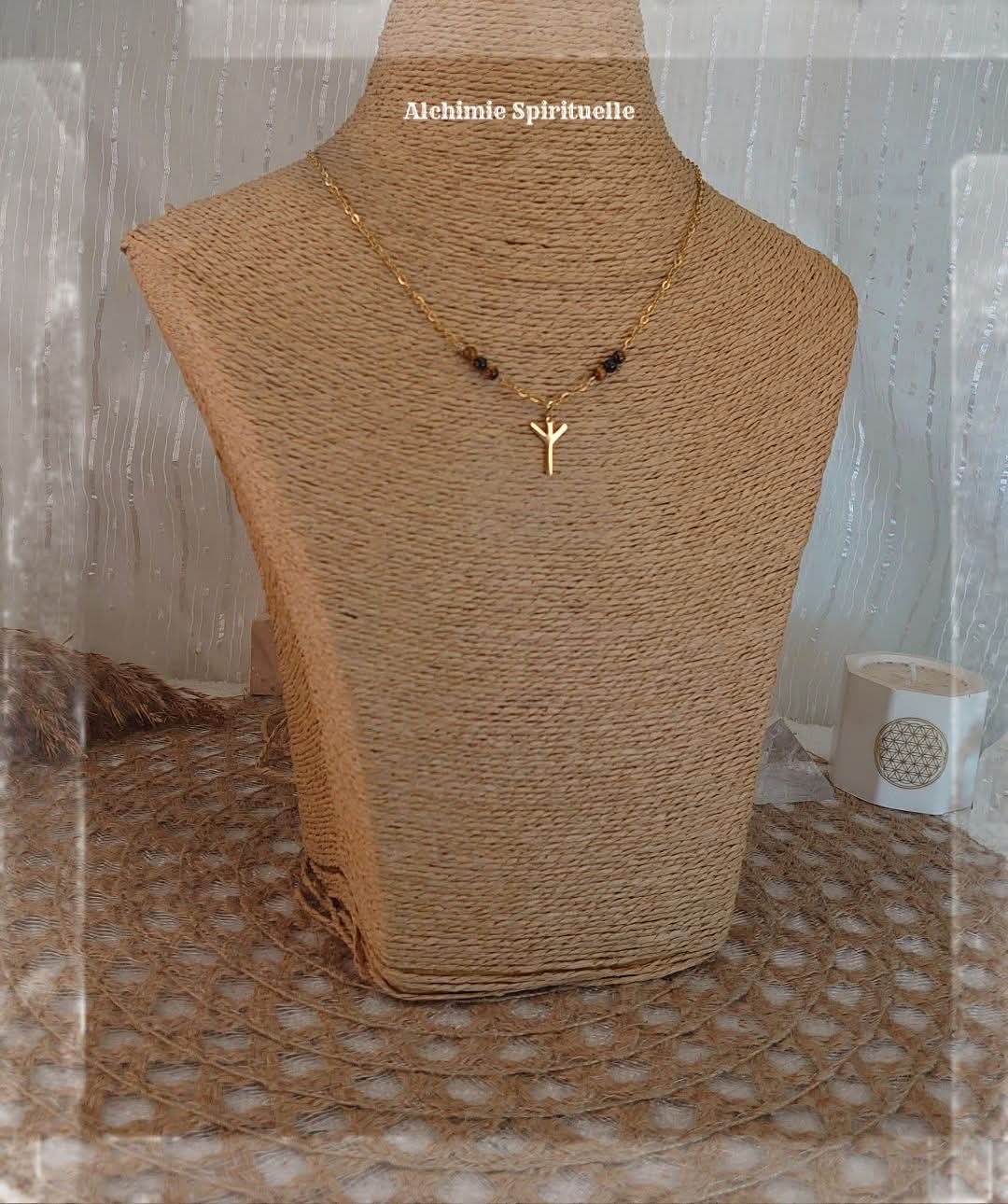 Collier Rune Algiz