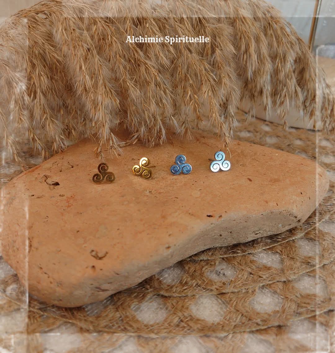 Boucles d'oreilles Triskel