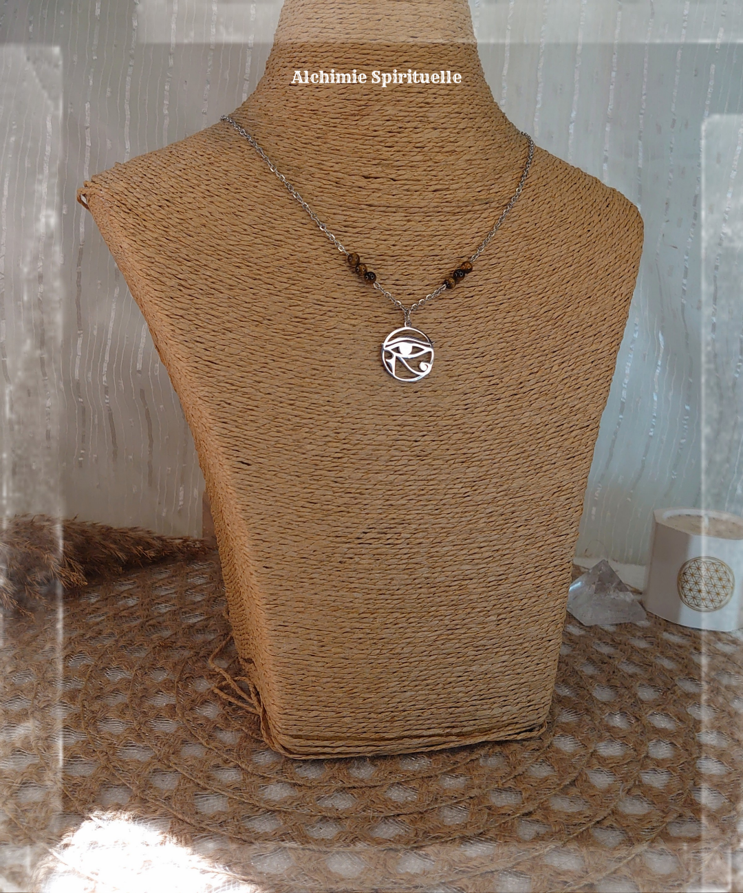Collier Talisman Œil d'Horus 