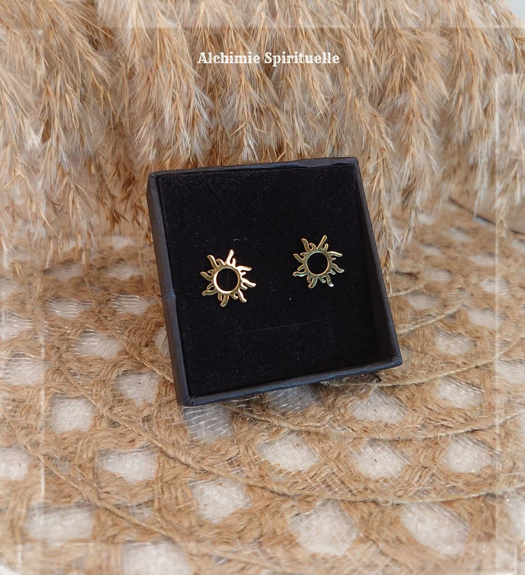 Boucles d'oreilles Soleil