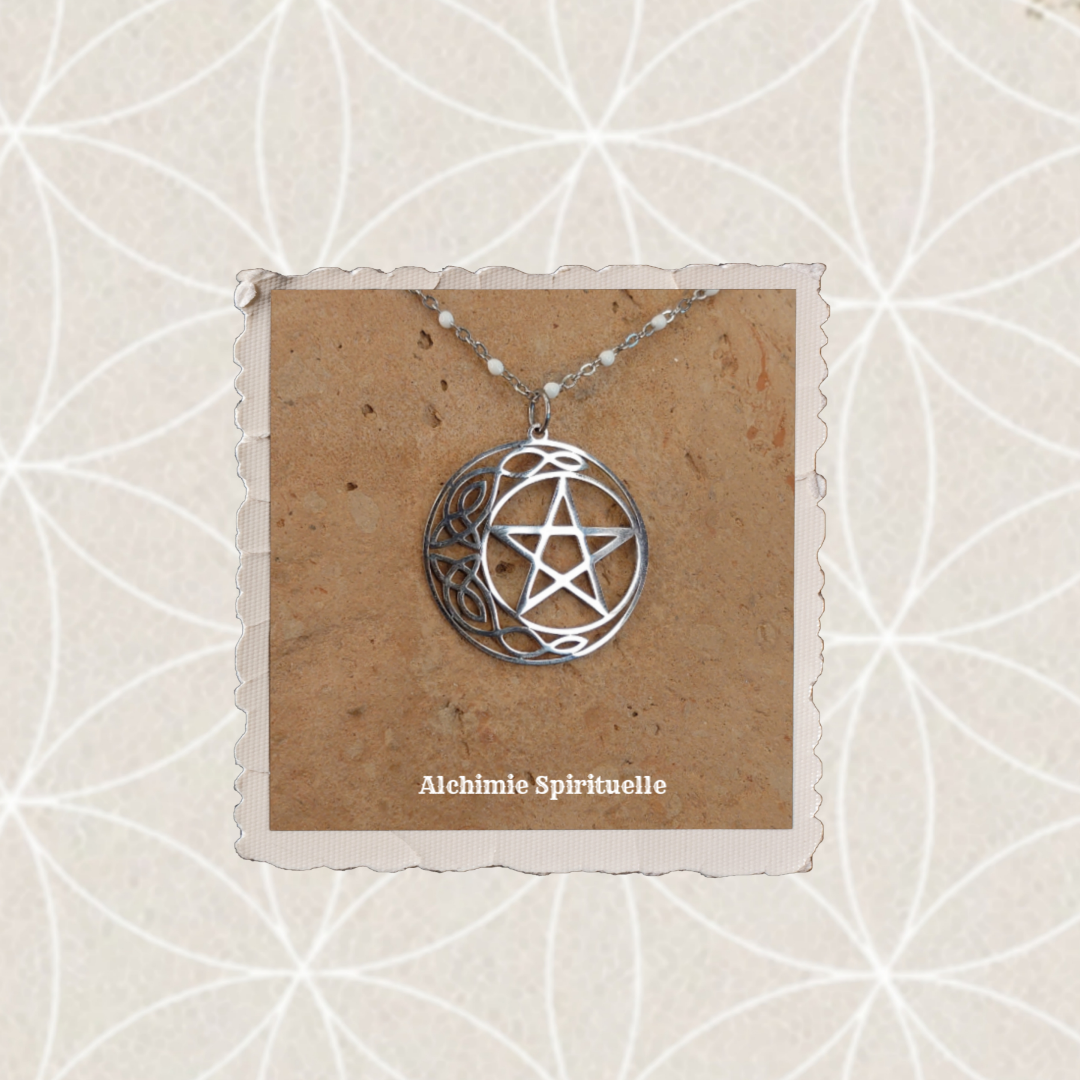 Collier Lune Pentacle