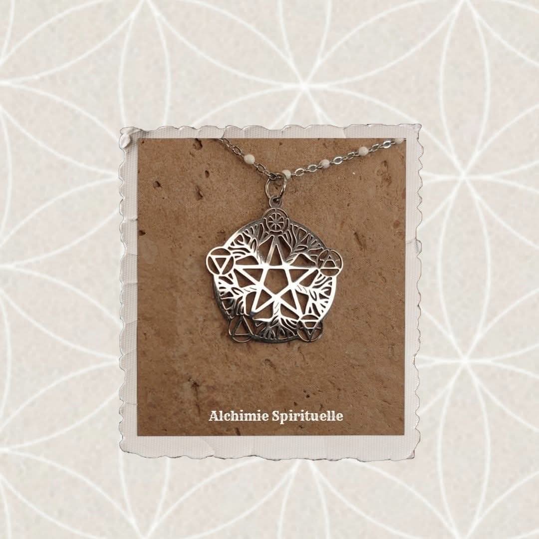 Collier Pentacle et les 5 éléments