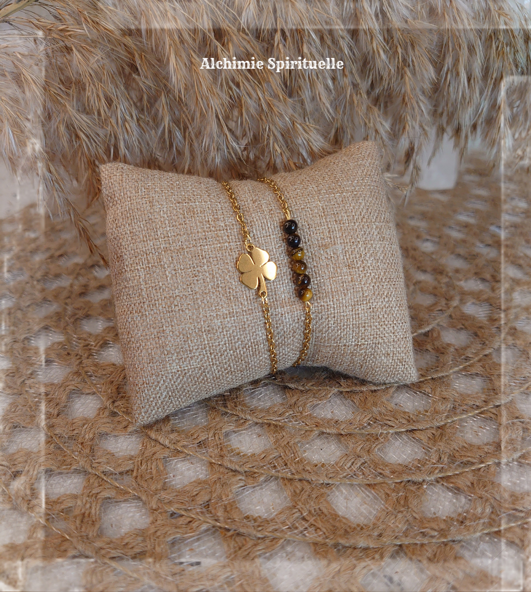 Bracelet Trèfle à 4 feuilles