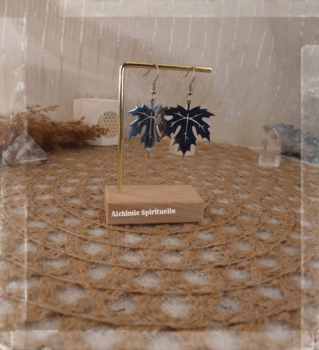 Boucles d'oreille Feuilles 