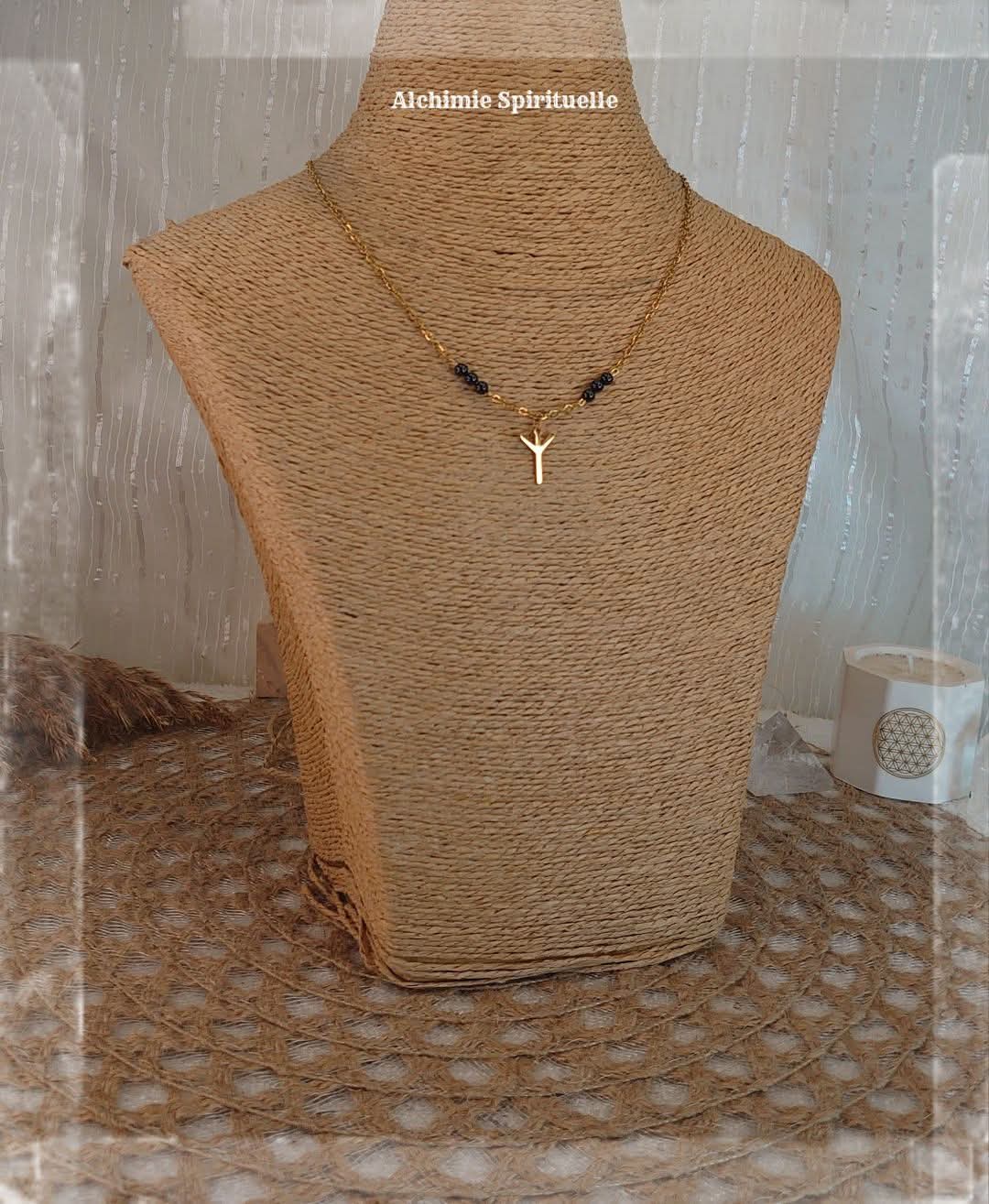 Collier Rune Algiz