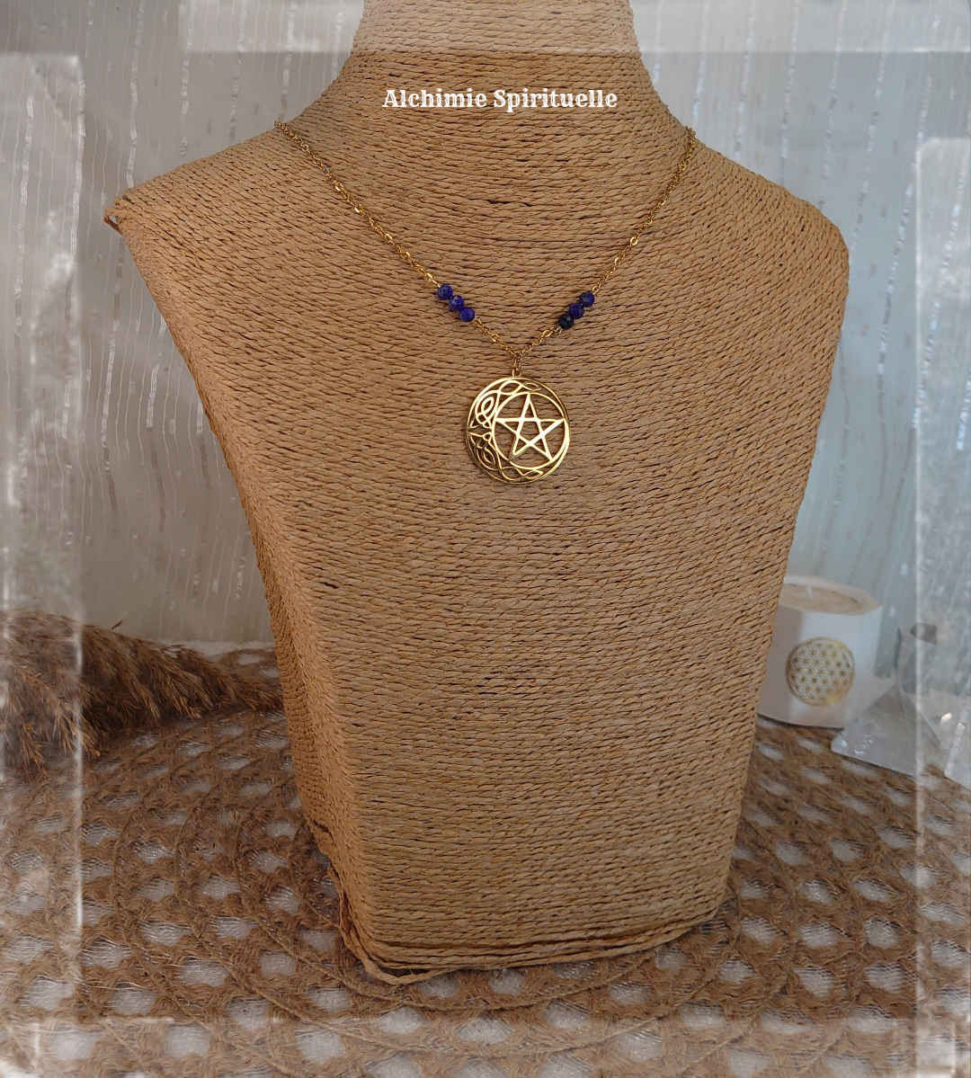 Collier Lune Pentacle