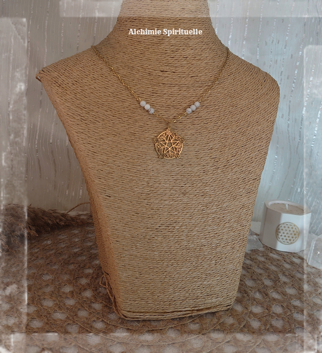 Collier Pentacle et les 5 éléments