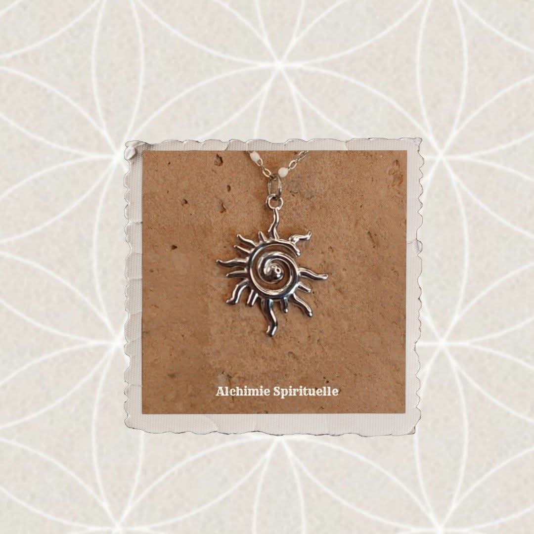 Collier Soleil en Spirale