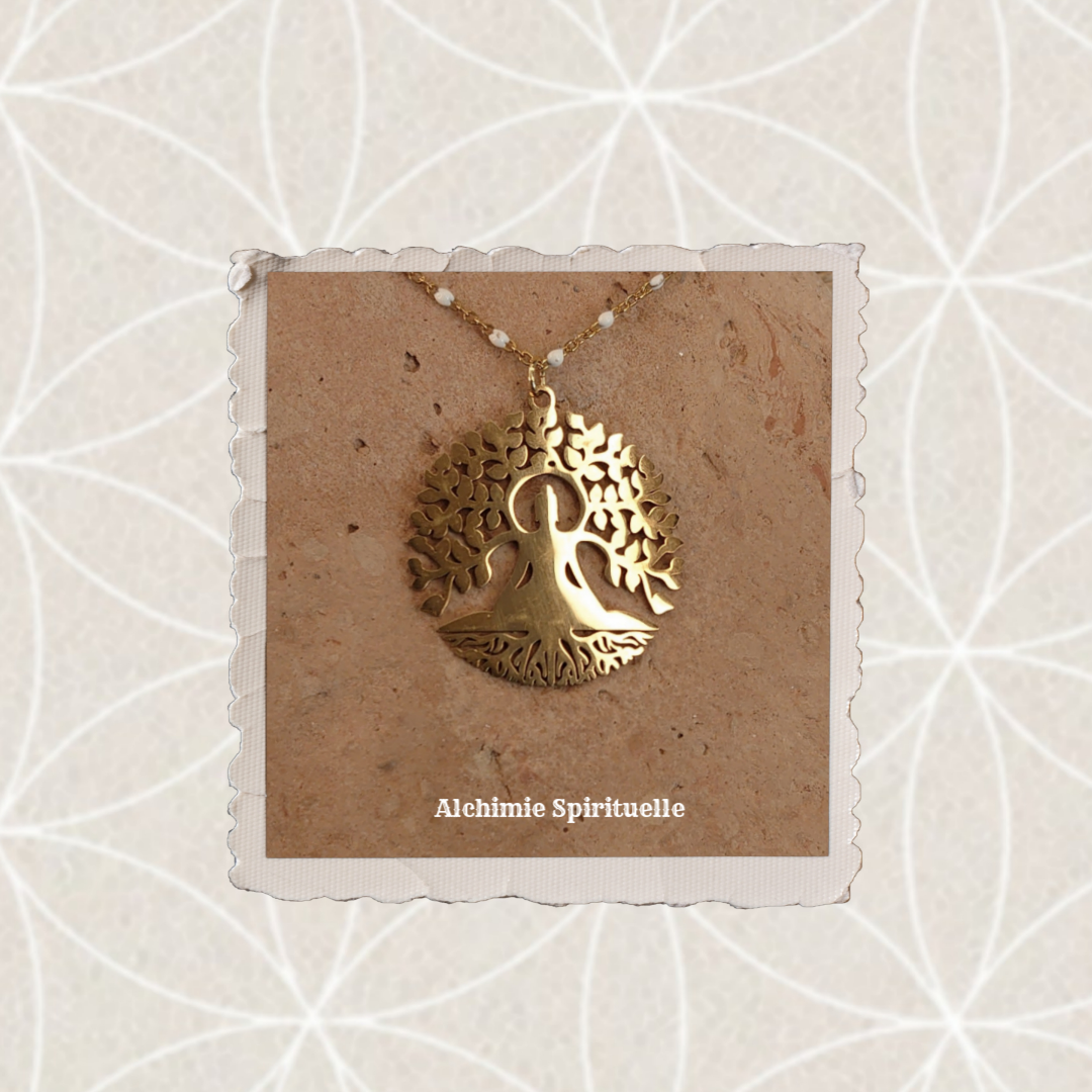 Collier Bouddha Arbre de vie
