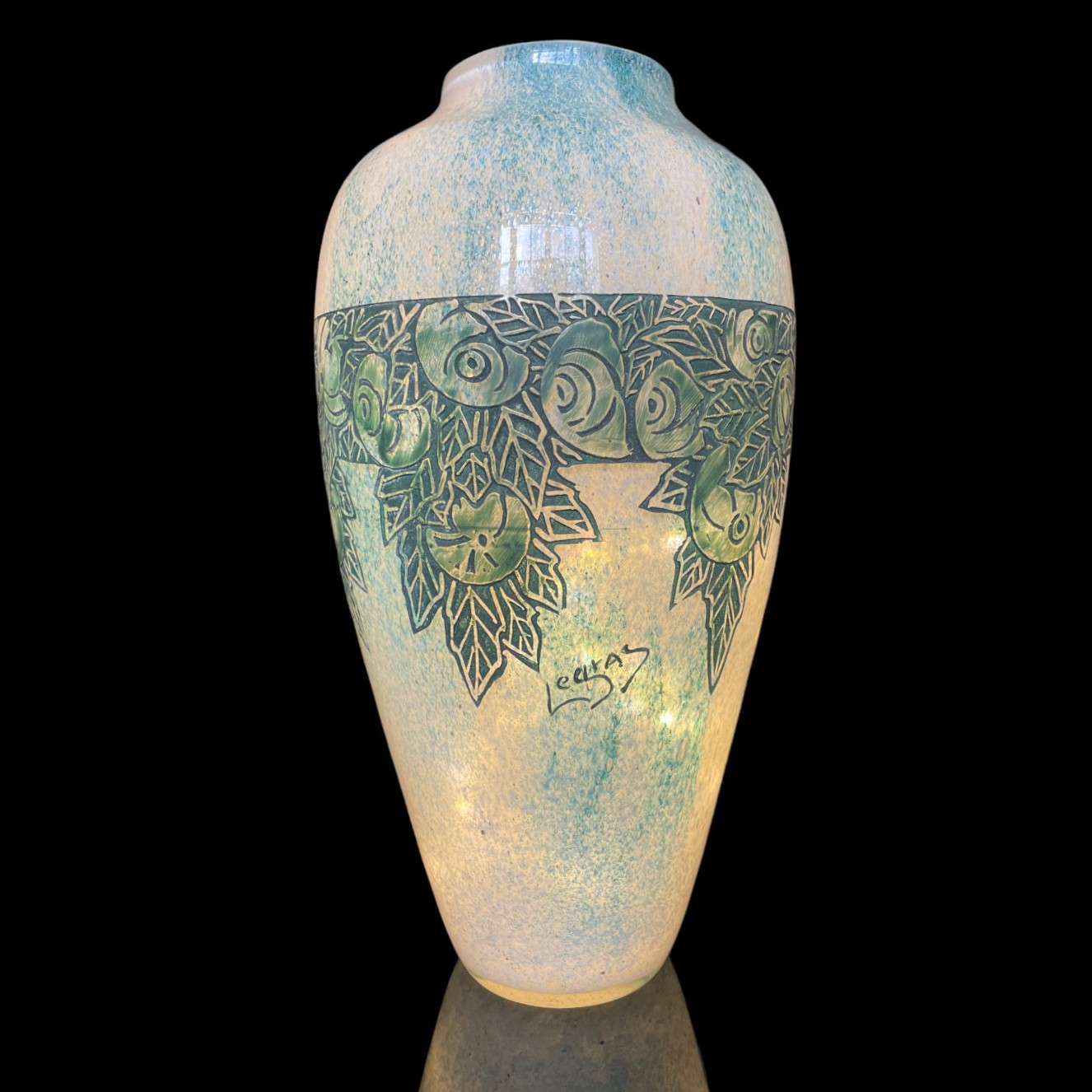 Grand vase Legras Art Déco