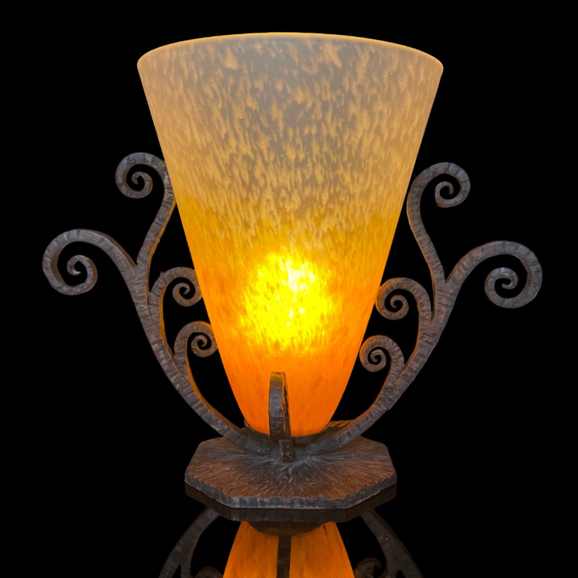 Lampe Schneider Art déco