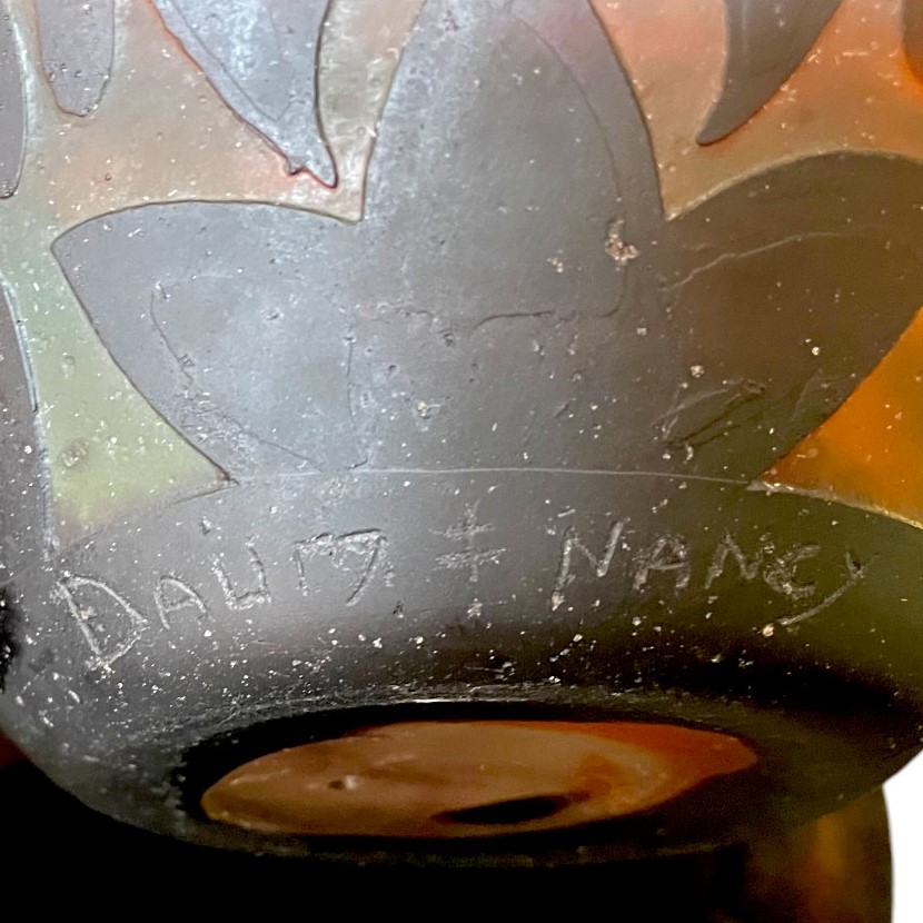 Rare Coupe décor africaniste Daum
