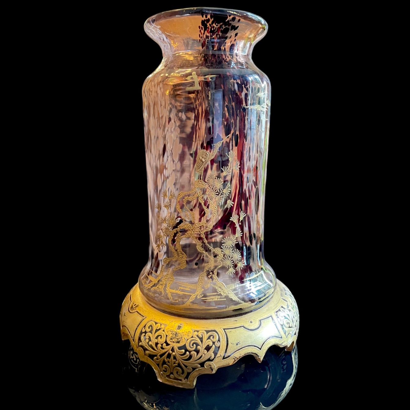Vase japonisant Ernest Léveillé