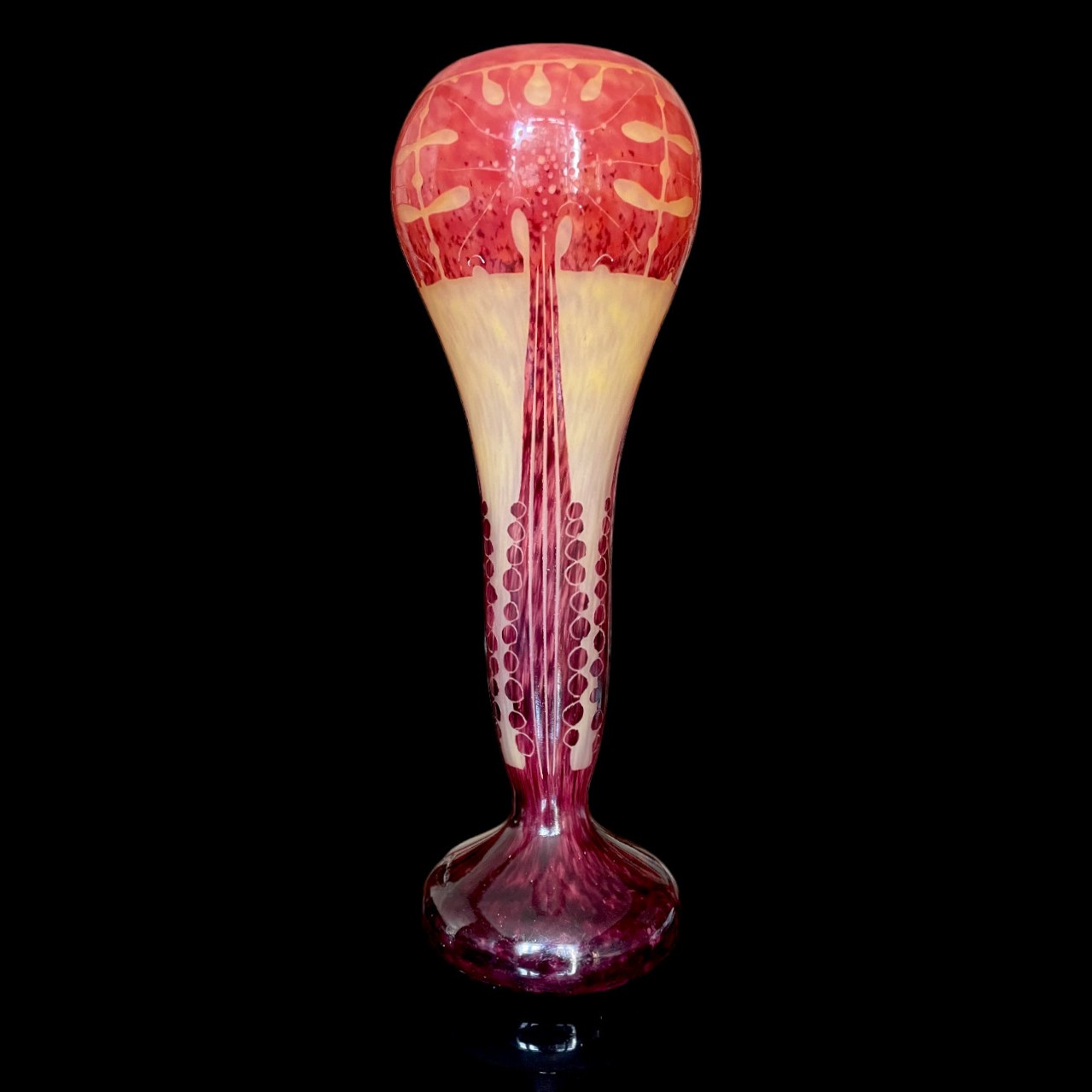 Vase Amarantes Le Verre Français