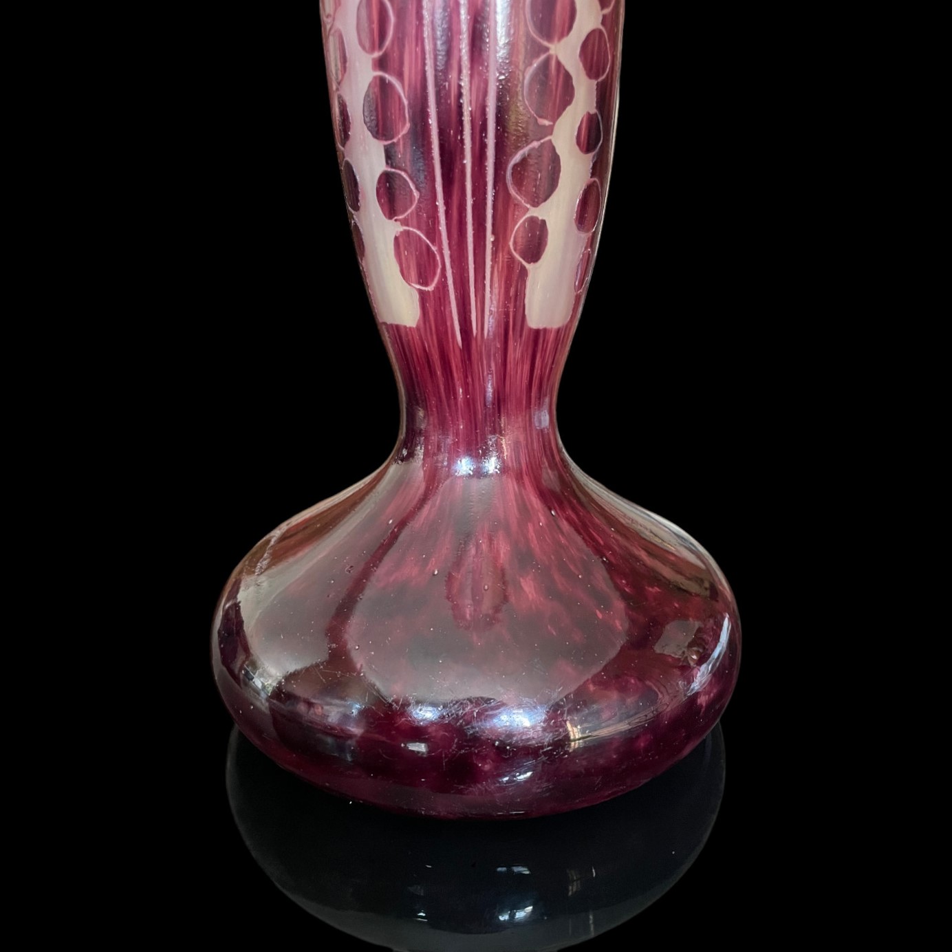 Vase Amarantes Le Verre Français