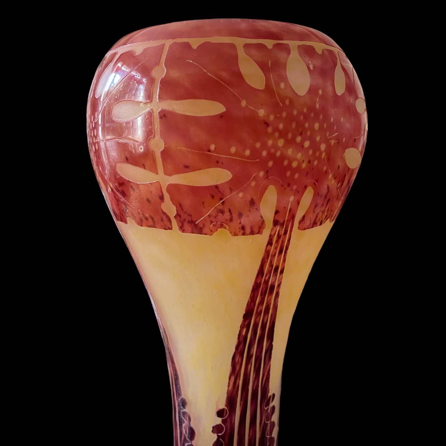 Vase Amarantes Le Verre Français