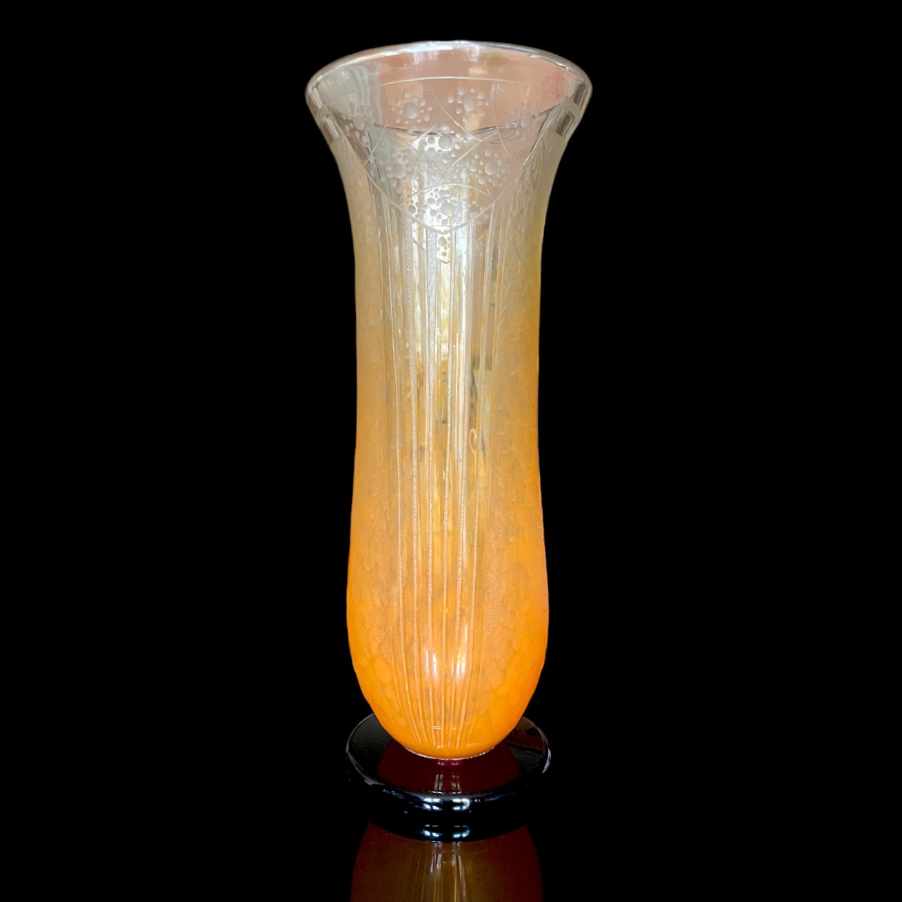 Grand Vase "Fleurettes" Schneider