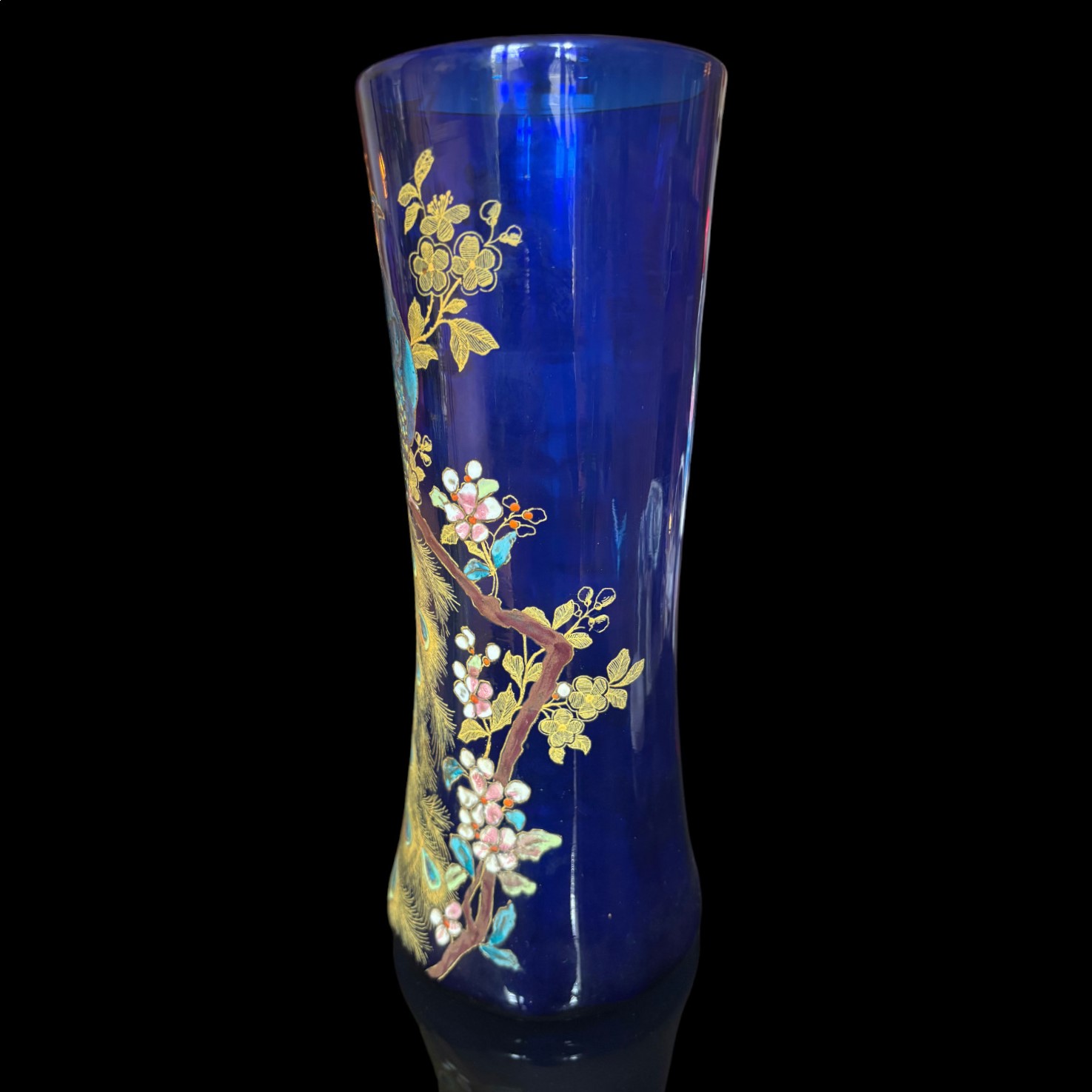 Vase Legras au paon