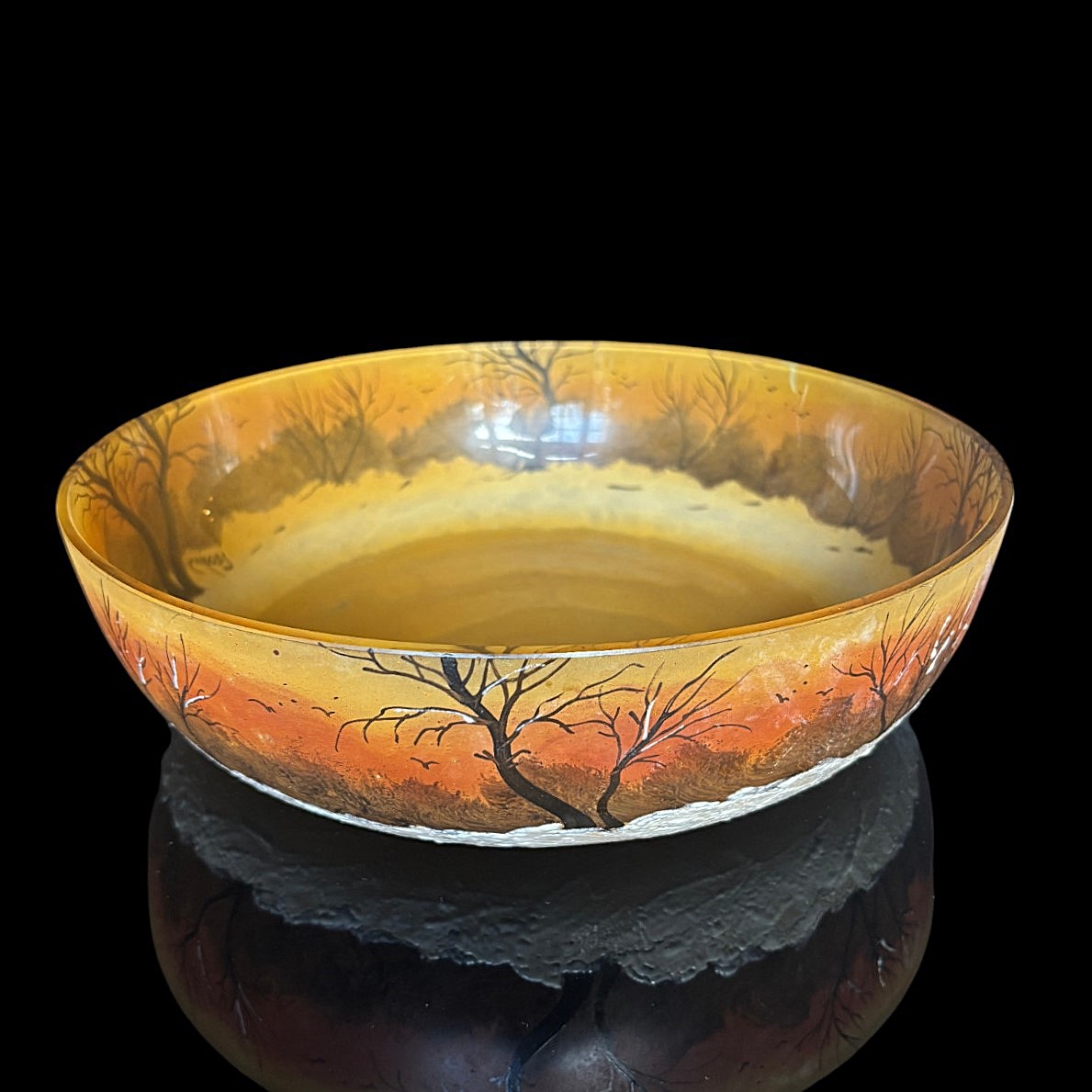 Grande coupe Legras paysage d'hiver