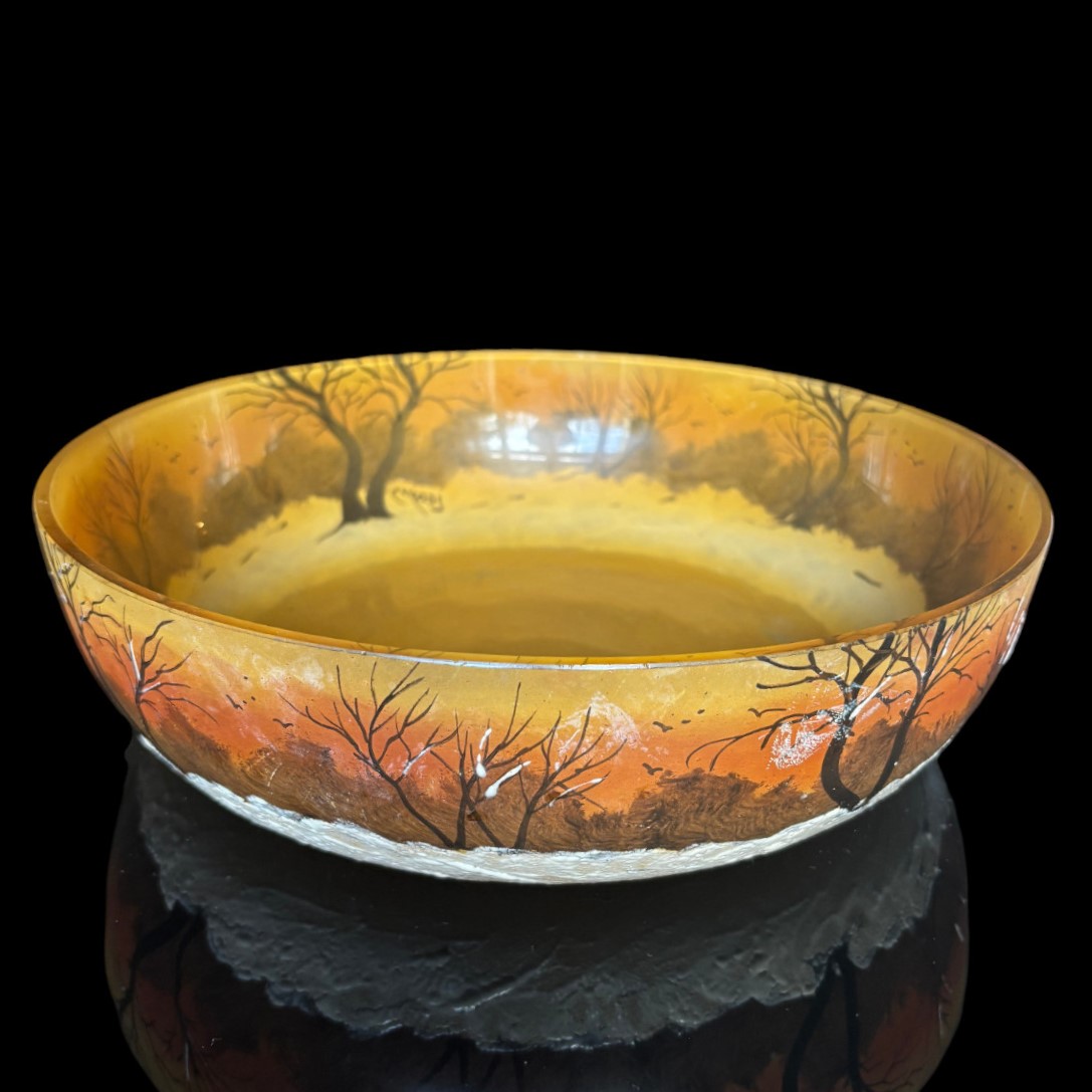 Grande coupe Legras paysage d'hiver