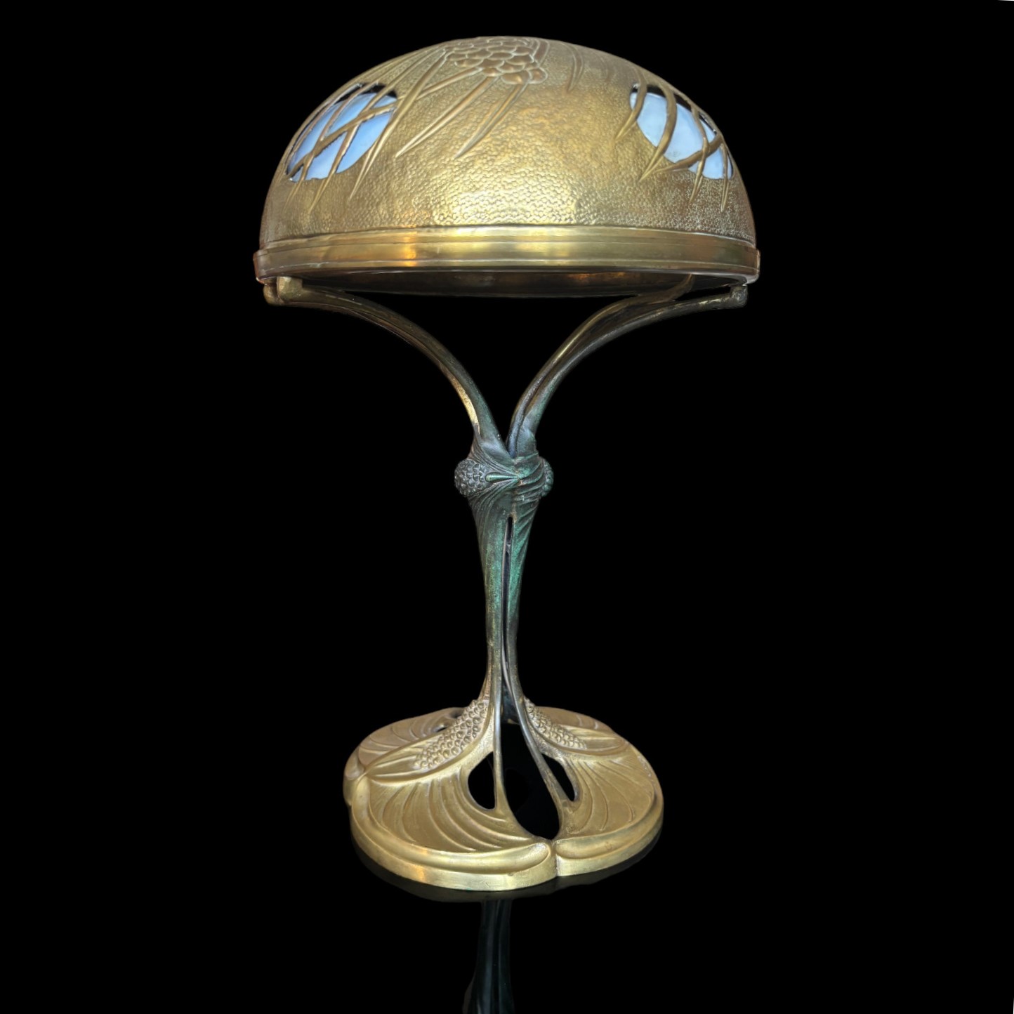 Lampe Leleu Art Nouveau