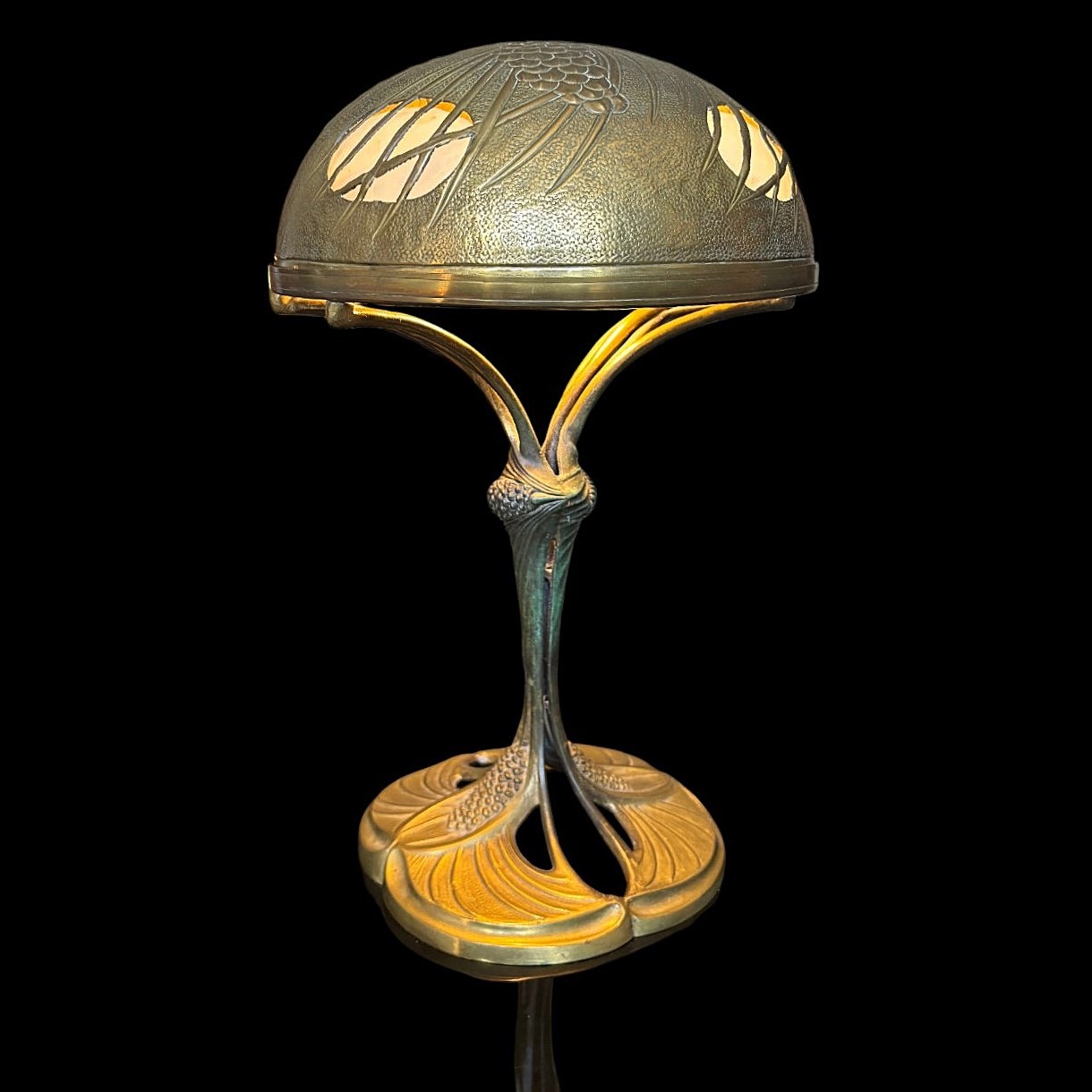 Lampe Leleu Art Nouveau