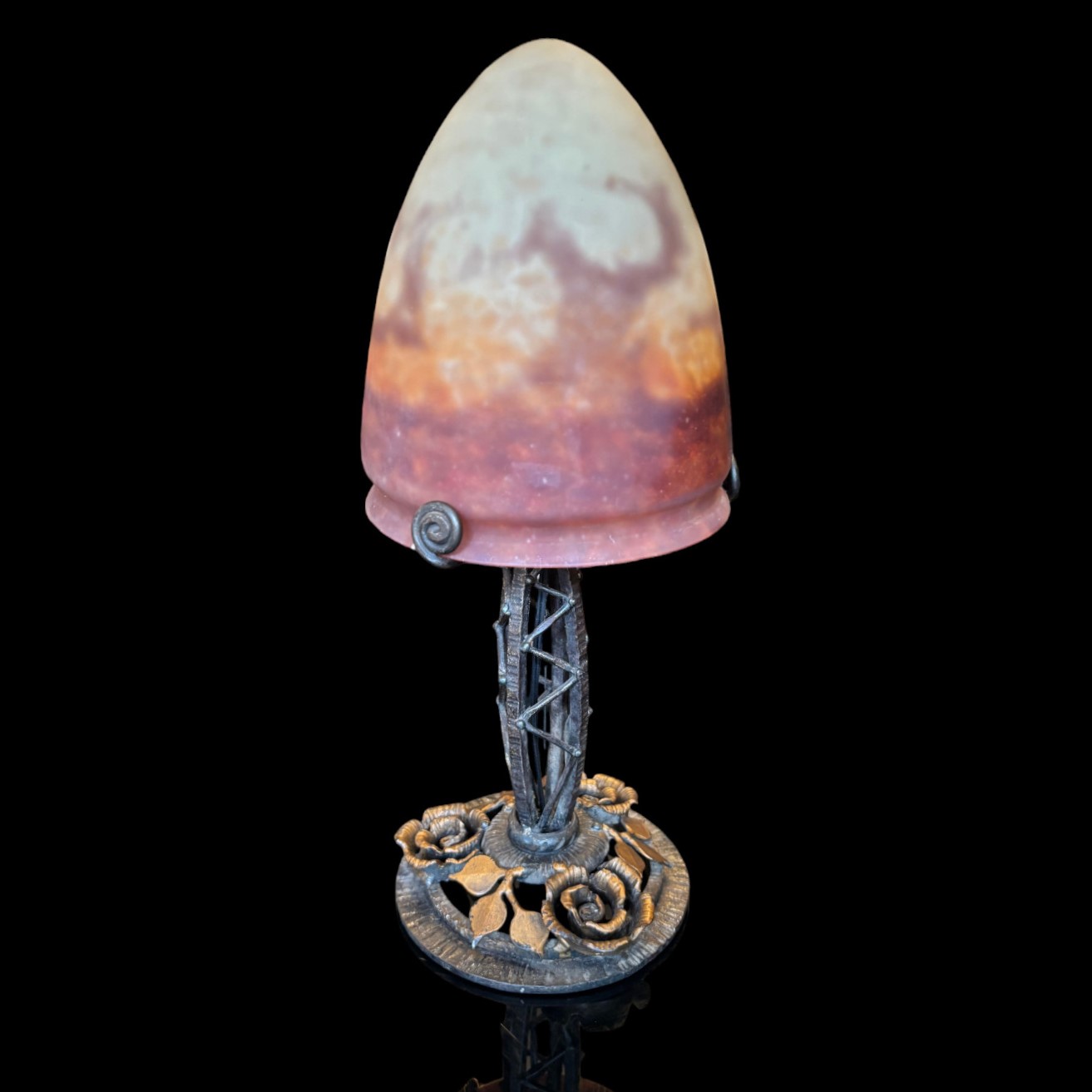 Lampe marmoreenne Muller Freres