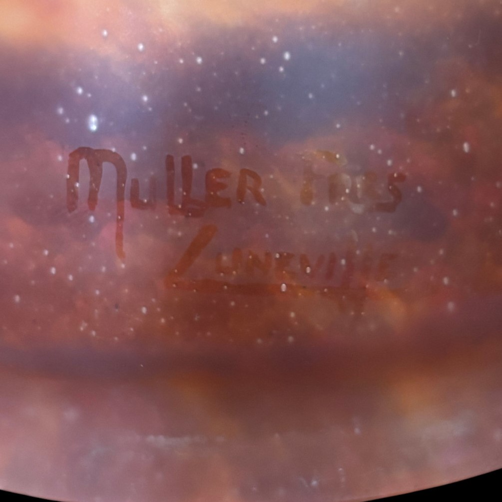 Lampe marmoreenne Muller Freres