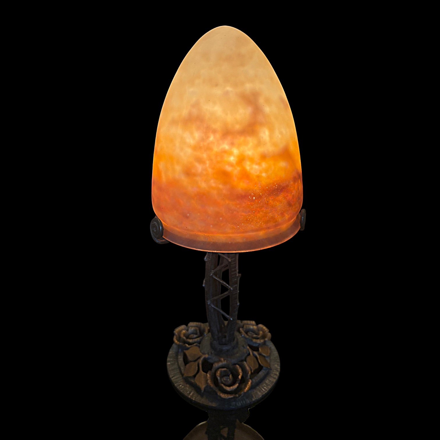 Lampe marmoreenne Muller Freres