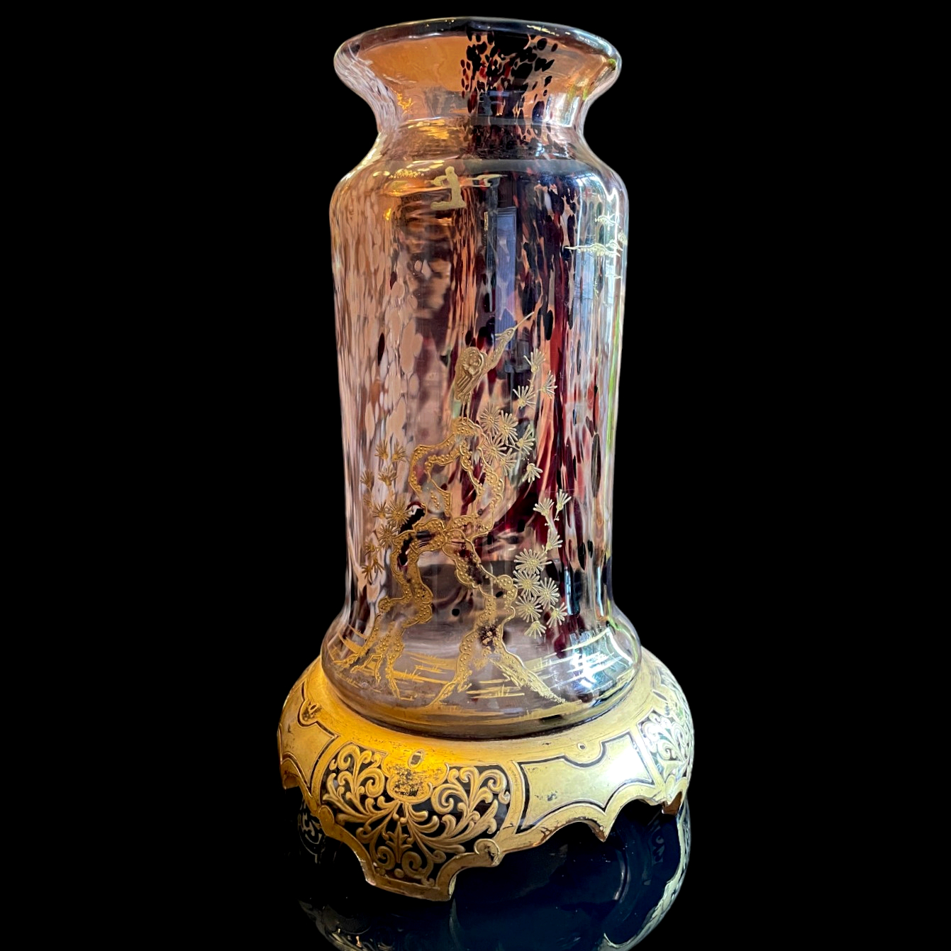 Vase japonisant Ernest Léveillé