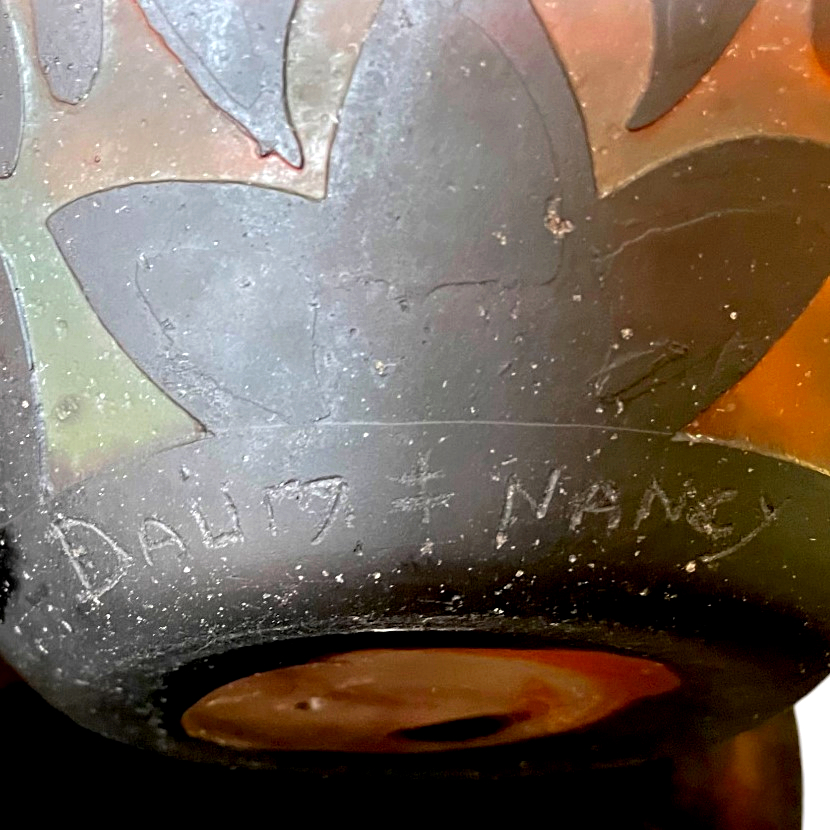 Rare Coupe Art déco d'inspiration  africaniste Daum