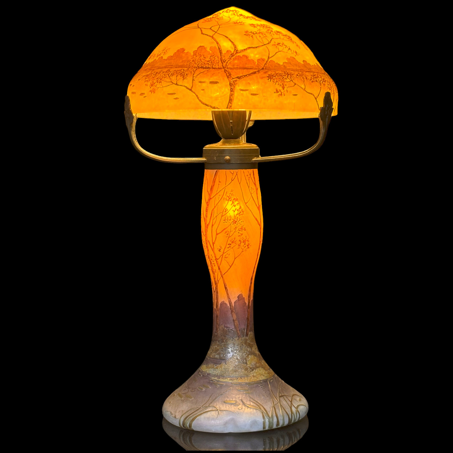 Grande lampe Art Nouveau Legras 1910