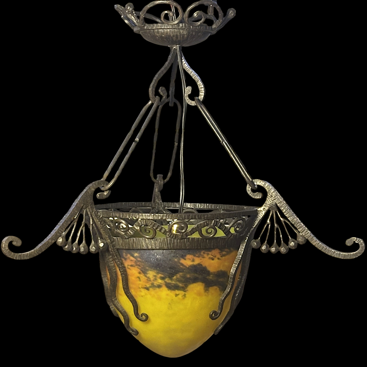 Lustre Muller Freres Art Deco 1930