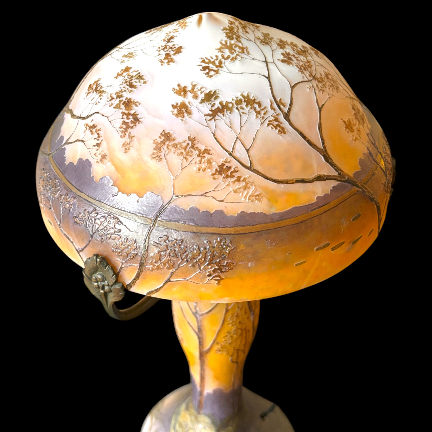 Grande lampe Art Nouveau Legras 1910