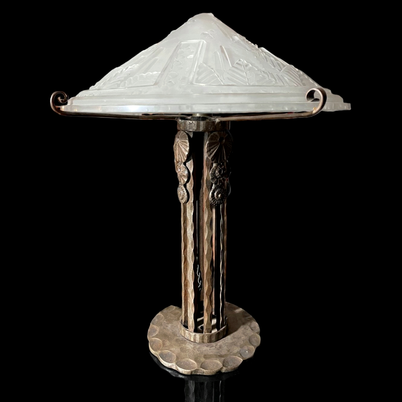 Lampe Muller Freres et Fag vers 1930