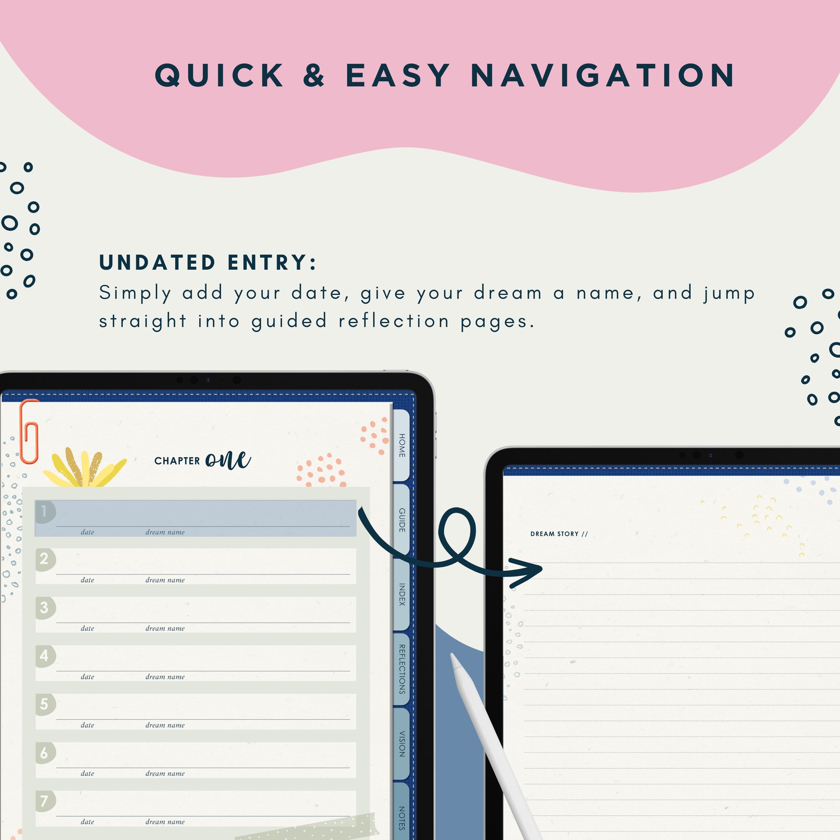 Digital Dream Journal & Self-Discovery Planner 