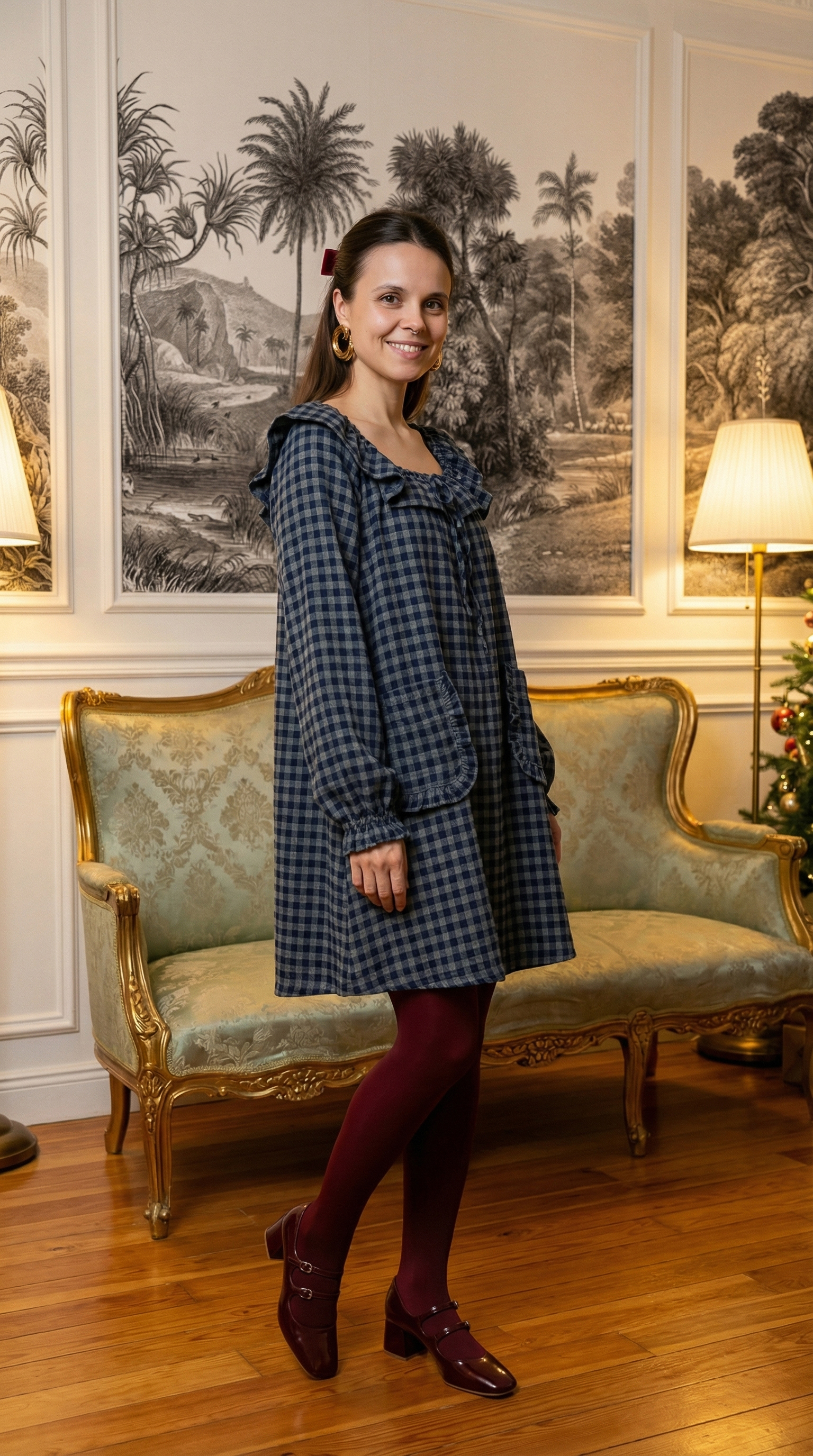 Languota suknelė - mėlyna