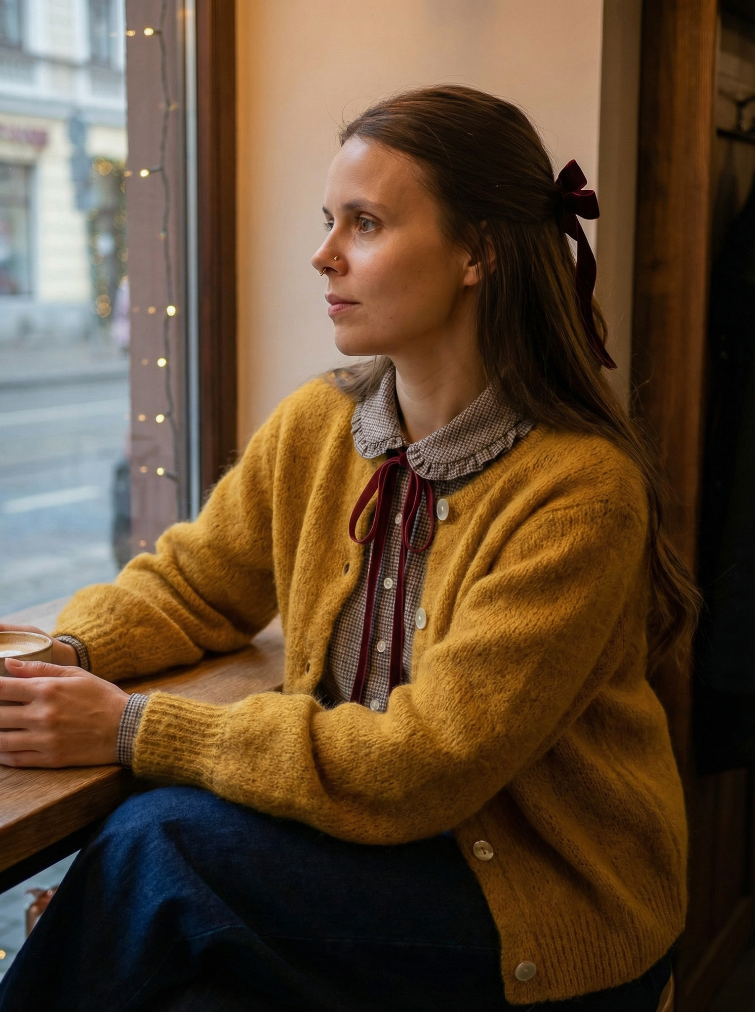 Moheros megztinis - Rudeninė saulė