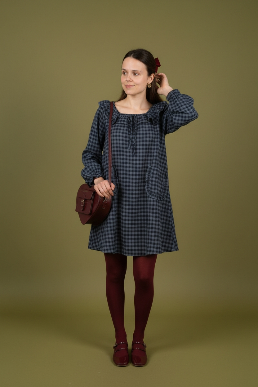 Languota suknelė - mėlyna